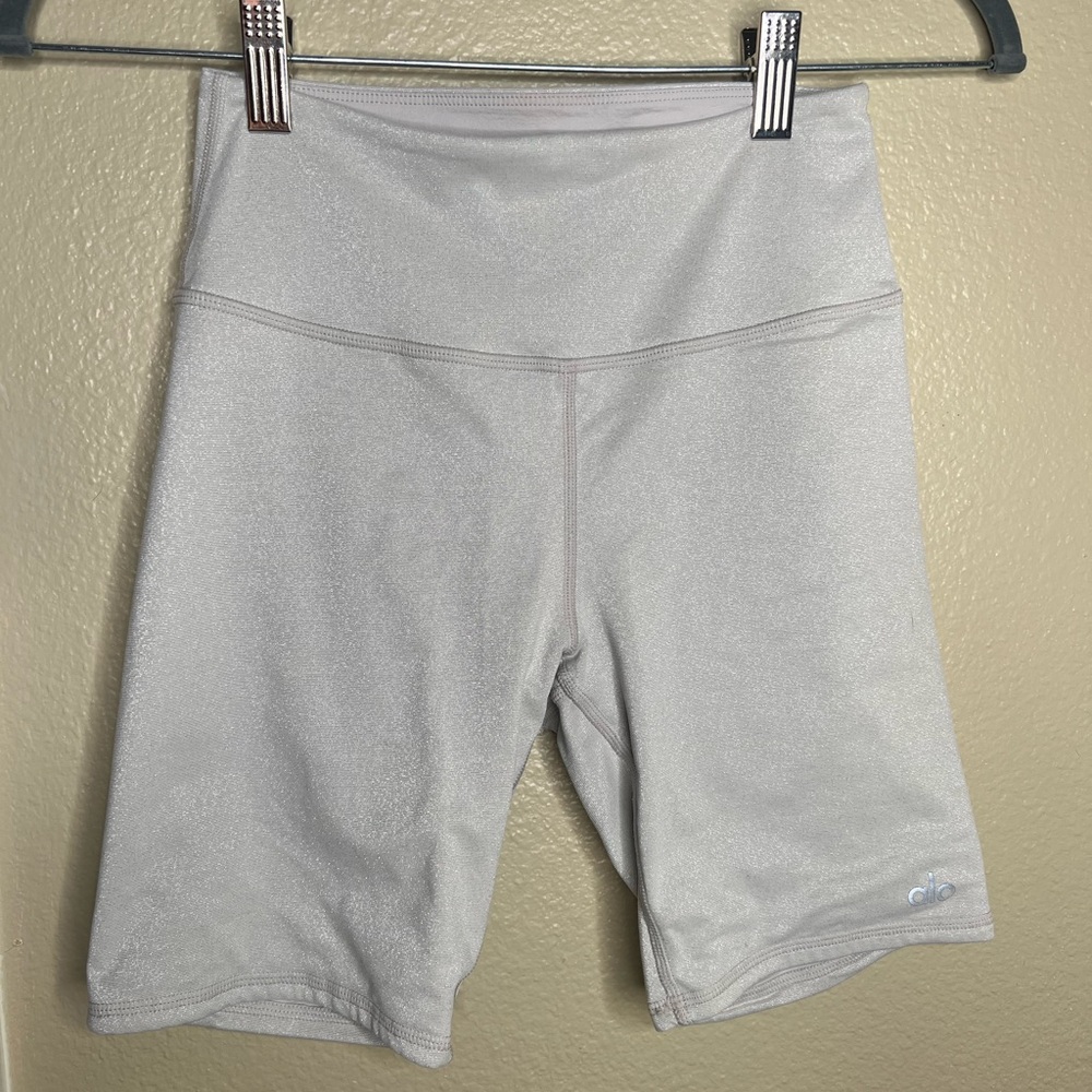 Alo Brilliance High‎ Waist Biker Yoga Shorts